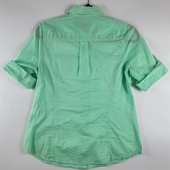 Vineyard Vines Cotton Short Sleeve Button Down, Size 4 - Picture 7 of 9